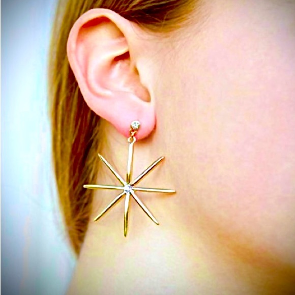 Ettika Starburst Earrings NWT - Picture 2 of 5